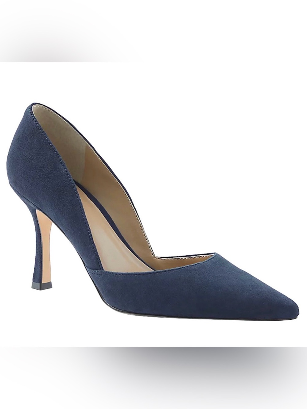 NEW ANN TAYLOR BLUE AZRA SUEDE LEATHER PUMPS HIGH HEELS SHOES SIZE 5